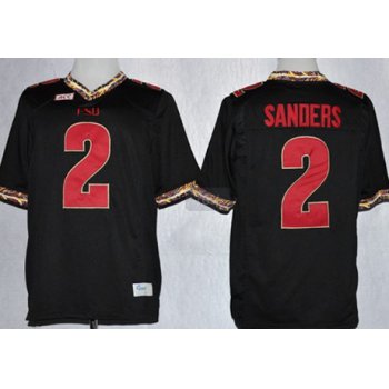 Florida State Seminoles #2 Deion Sanders 2013 Black Jersey
