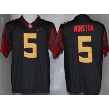 Florida State Seminoles #5 Jameis Winston 2014 Black Limited Jersey
