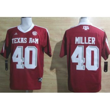 Texas A&M Aggies #40 Von Miller Red Jersey