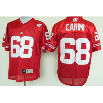 Wisconsin Badgers #68 Gabe Carimi Red Jersey