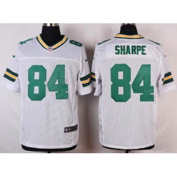 Men's Green Bay Packers #84 Sterling Sharpe White Retired Player NFL Nike Elite Jersey