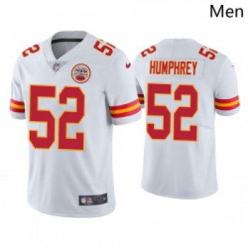 Men Kansas City Chiefs #52 Creed Humphrey Vapor Limited White Jersey