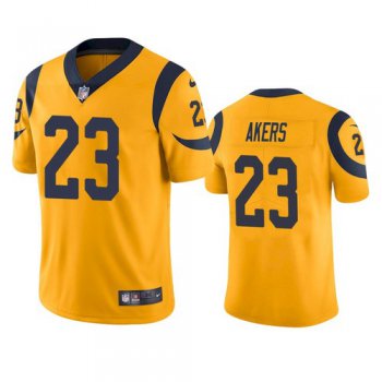 Nike Los Angeles Rams #23 Cam Akers Gold Men's Stitched NFL Limited Rush Jersey