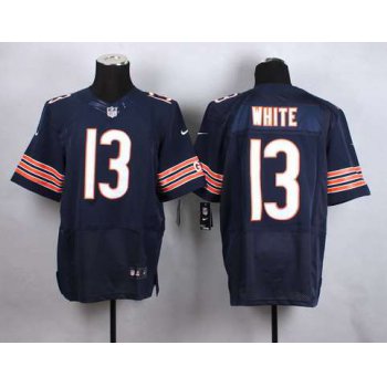 Men's Chicago Bears #13 Kevin White 2015 NFL Draft 7th Overall Pick Nike Navy Blue Elite Jersey