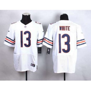 Men's Chicago Bears #13 Kevin White 2015 NFL Draft 7th Overall Pick Nike White Elite Jersey