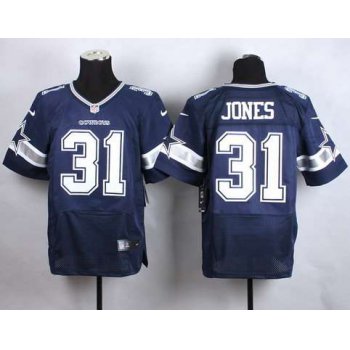 Men's Dallas Cowboys #31 Byron Jones Nike Blue Elite Jersey