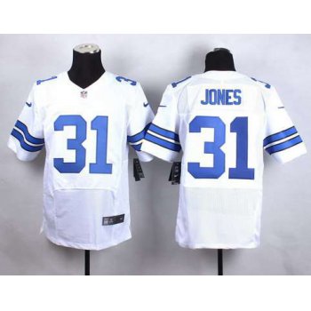 Men's Dallas Cowboys #31 Byron Jones Nike White Elite Jersey