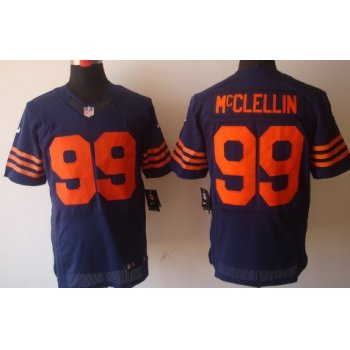 Nike Chicago Bears #99 Shea McClellin Blue With Orange Elite Jersey