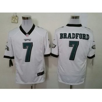 Nike Philadelphia Eagles #7 Sam Bradford White game Jersey