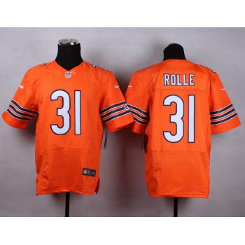 Nike Chicago Bears #31 Antrel Rolle Orange Elite Jersey