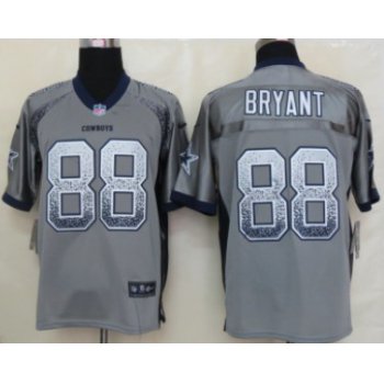 Nike Dallas Cowboys #88 Dez Bryant Drift Fashion Gray Elite Jersey