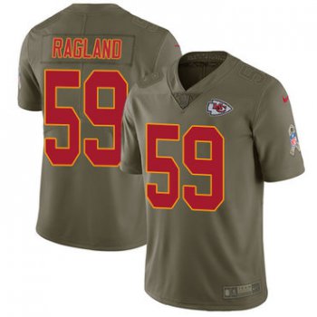 Nike Kansas City Chiefs #59 Reggie Ragland Olive Men's Stitched NFL Limited 2017 Salute To Service Jersey