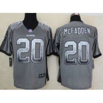 Nike Oakland Raiders #20 Darren McFadden Drift Fashion Gray Elite Jersey
