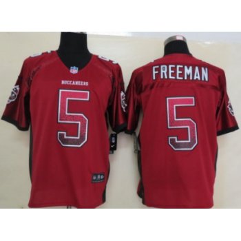 Nike Tampa Bay Buccaneers #5 Josh Freeman Drift Fashion Red Elite Jersey