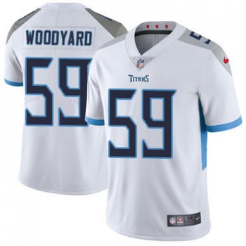 Nike Tennessee Titans #59 Wesley Woodyard White Men's Stitched NFL Vapor Untouchable Limited Jersey