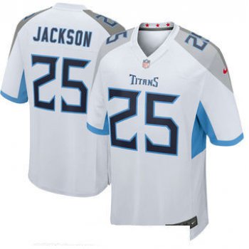 Men's Tennessee Titans #25 Adoree' Jackson Nike White New 2018 Game Jersey