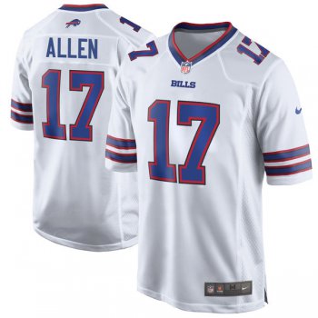 Nike Buffalo Bills #17 Josh Allen White 2018 NFL Draft Pick Elite Jersey