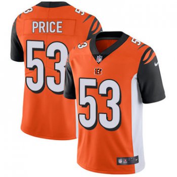 Nike Cincinnati Bengals #53 Billy Price Orange Alternate Men's Stitched NFL Vapor Untouchable Limited Jersey
