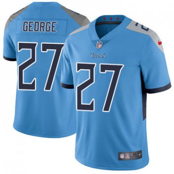 Nike Tennessee Titans #27 Eddie George Light Blue Team Color Men's Stitched NFL Vapor Untouchable Limited Jersey