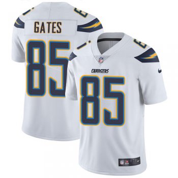 Nike San Diego Chargers #85 Antonio Gates White Men's Stitched NFL Vapor Untouchable Limited Jersey