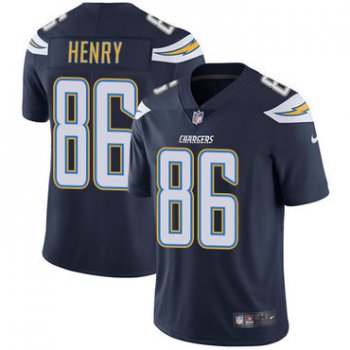 Nike San Diego Chargers #86 Hunter Henry Navy Blue Team Color Men's Stitched NFL Vapor Untouchable Limited Jersey