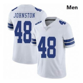 Men Dallas Cowboys Daryl Johnston 84 Nike Vapor White Limited Jersey