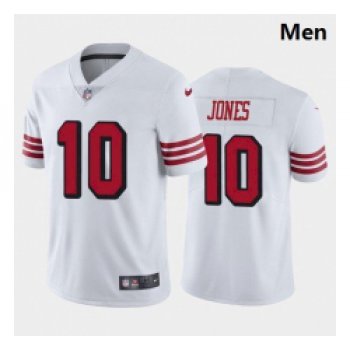 Men San Francisco 49ers #10 Mac Jones Color Rush White 2021 Draft Jersey