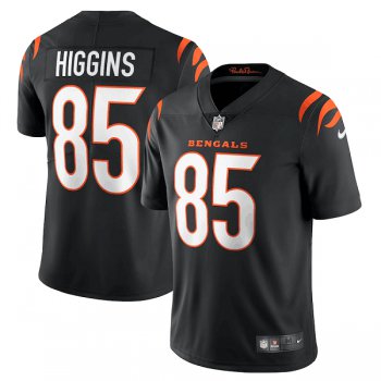 Men's Cincinnati Bengals #85 Tee Higgins 2021 New Black Vapor Untouchable Limited Stitched Jersey