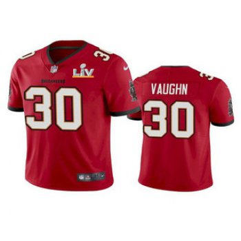 Men's Tampa Bay Buccaneers #30 Ke'Shawn Vaughn Red 2021 Super Bowl LV Limited Stitched NFL Jersey