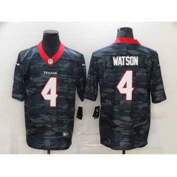 Men's Houston Texans #4 Deshaun Watson 2020 Camo Limited Stitched Nike NFL Jersey