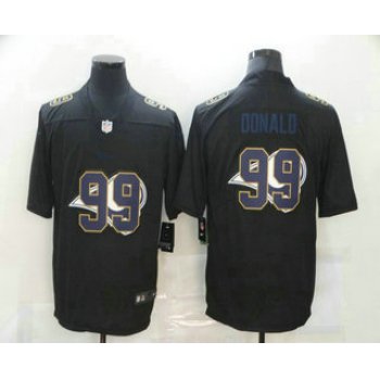Men's Los Angeles Rams #99 Aaron Donald Black 2020 Shadow Logo Vapor Untouchable Stitched NFL Nike Limited Jersey