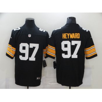 Men's Pittsburgh Steelers #97 Cameron Heyward Black 2017 Vapor Untouchable Stitched NFL Nike Throwback Limited Jersey