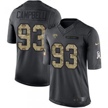 Nike Jacksonville Jaguars #93 Calais Campbell Black Men's Stitched NFL Limited 2016 Salute To Service Jersey