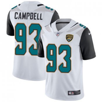 Nike Jacksonville Jaguars #93 Calais Campbell White Men's Stitched NFL Vapor Untouchable Limited Jersey
