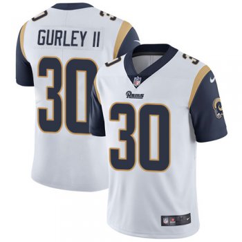 Nike Los Angeles Rams #30 Todd Gurley II White Men's Stitched NFL Vapor Untouchable Limited Jersey