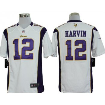 Nike Minnesota Vikings #12 Percy Harvin White Limited Jersey