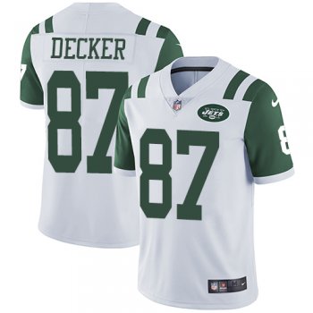 Nike New York Jets #87 Eric Decker White Men's Stitched NFL Vapor Untouchable Limited Jersey