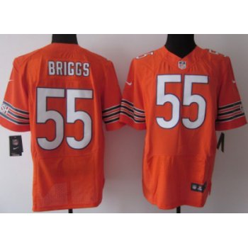 Nike Chicago Bears #55 Lance Briggs Orange Elite Jersey