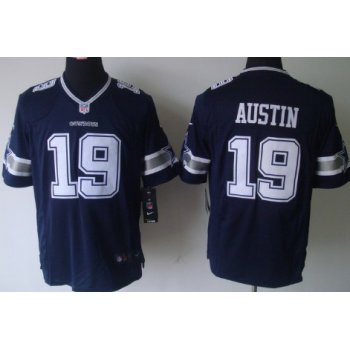 Nike Dallas Cowboys #19 Miles Austin Blue Limited Jersey