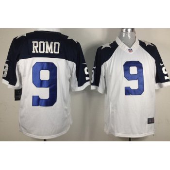 Nike Dallas Cowboys #9 Tony Romo White Thanksgiving Limited Jersey