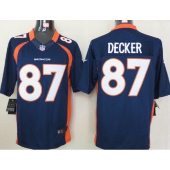 Nike Denver Broncos #87 Eric Decker Blue Limited Jersey