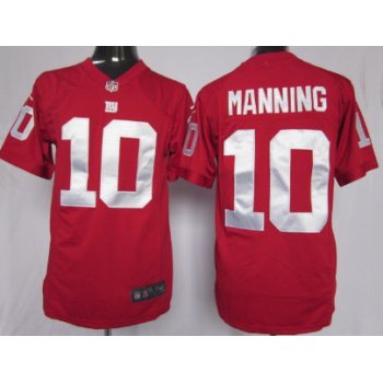 Nike New York Giants #10 Eli Manning Red Game Jersey