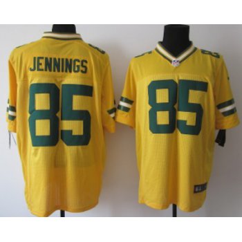 Nike Green Bay Packers #85 Greg Jennings Yellow Elite Jersey