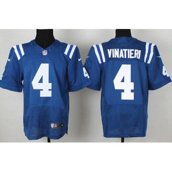 Nike Indianapolis Colts #4 Adam Vinatieri Blue Elite Jersey