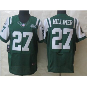 Nike New York Jets #27 Dee Milliner Green Elite Jersey