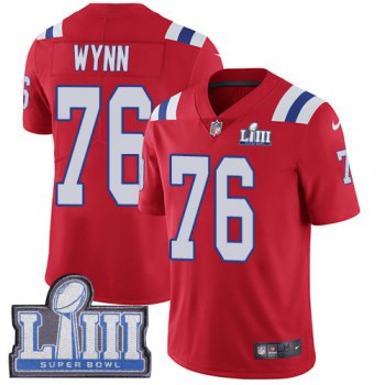 #76 Limited Isaiah Wynn Red Nike NFL Alternate Youth Jersey New England Patriots Vapor Untouchable Super Bowl LIII Bound