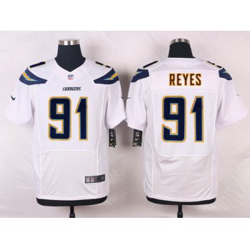 Nike San Diego Chargers #91 Kendall Reyes White Road NFL Nike Elite Jersey