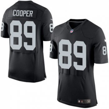 Men's Oakland Raiders #89 Amari Cooper Black Team Color 2015 NFL Nike Elite Jersey