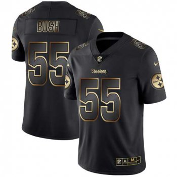 Nike Steelers 55 Devin Bush Black Gold Vapor Untouchable Limited Jersey