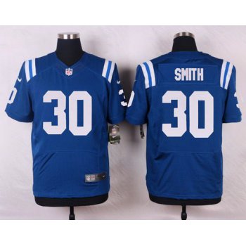 Men's Indianapolis Colts #30 D'Joun Smith Royal Blue Team Color NFL Nike Elite Jersey